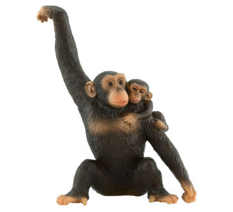 CHIMPANCÉ CON BEBÉ