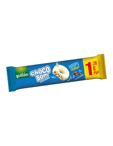 CHOCOBOM HOOPS CRUNCHY CHOCO BLANCO 128 GRS