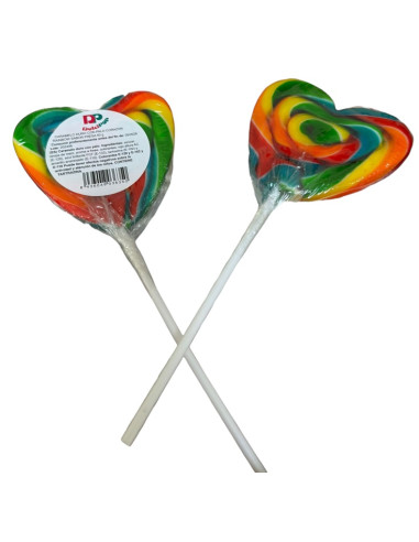 PIRULETA CORAZON RAINBOW