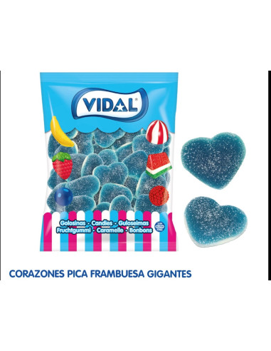CORAZONES GIGANTES PICA FRAMBUESA