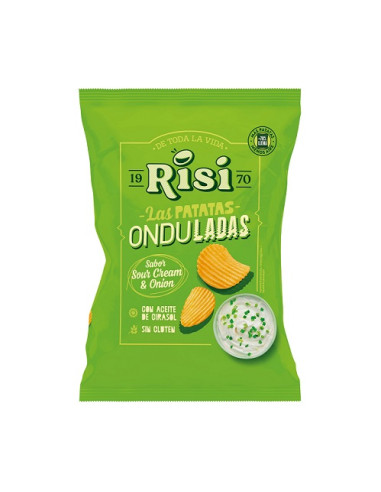 PATATAS SABOR SOUR CREAM ONION 40GRS 18 UDS
