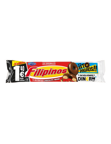 FILIPINOS CHOCOLATE NEGRO 128 GR